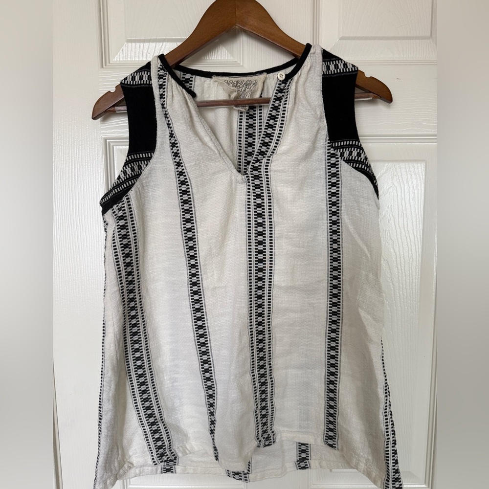 Ace and Jig Black and White cotton Top